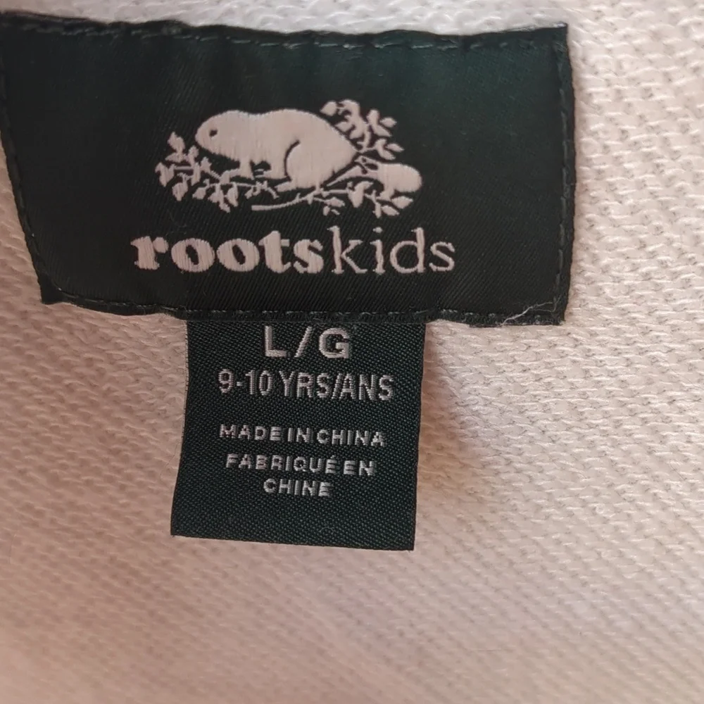 Roots Dress Ombre Pink White Blue Hooded Sleeveless Cotton Terry Large - Picture 3 of 8